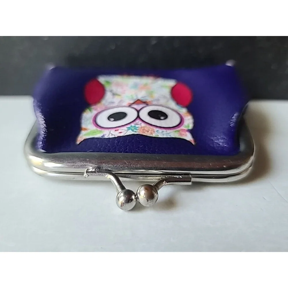 Purple Owl Coin Purse, USED